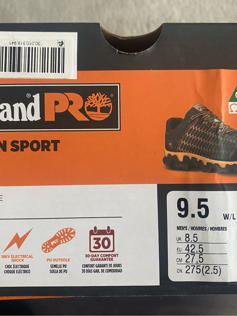 Brand New Timberland Pro Powertrain Sport Work Shoes